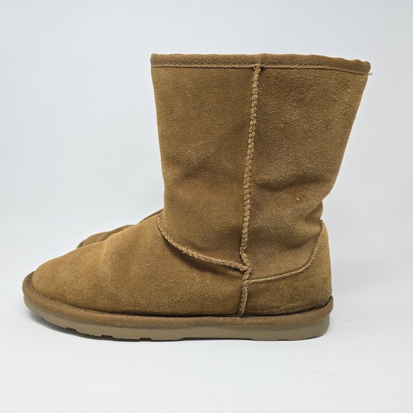 Sonoma Shearling Shaft Suede Mid-Calf Boots‎ Women's Size 9 Chestnut with Box - Picture 6 of 8